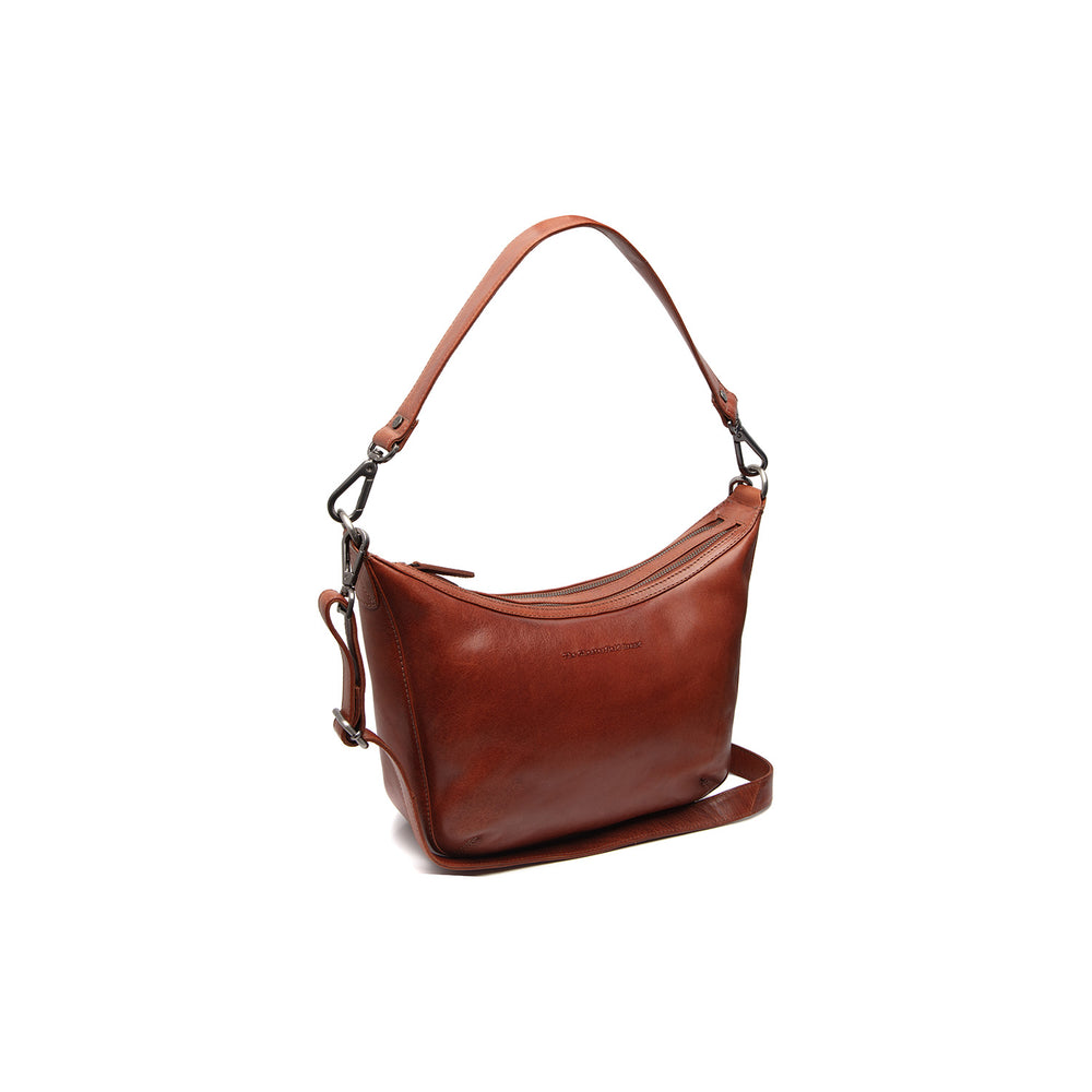 Leather Shoulder Bag Cognac Moneva