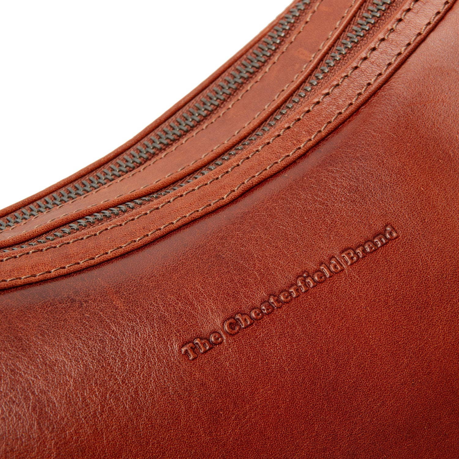 Leather Shoulder Bag Cognac Moneva