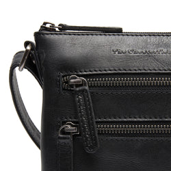 Leather Shoulder Bag Black Siena
