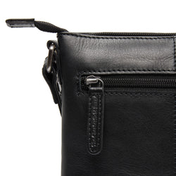 Leather Shoulder Bag Black Siena