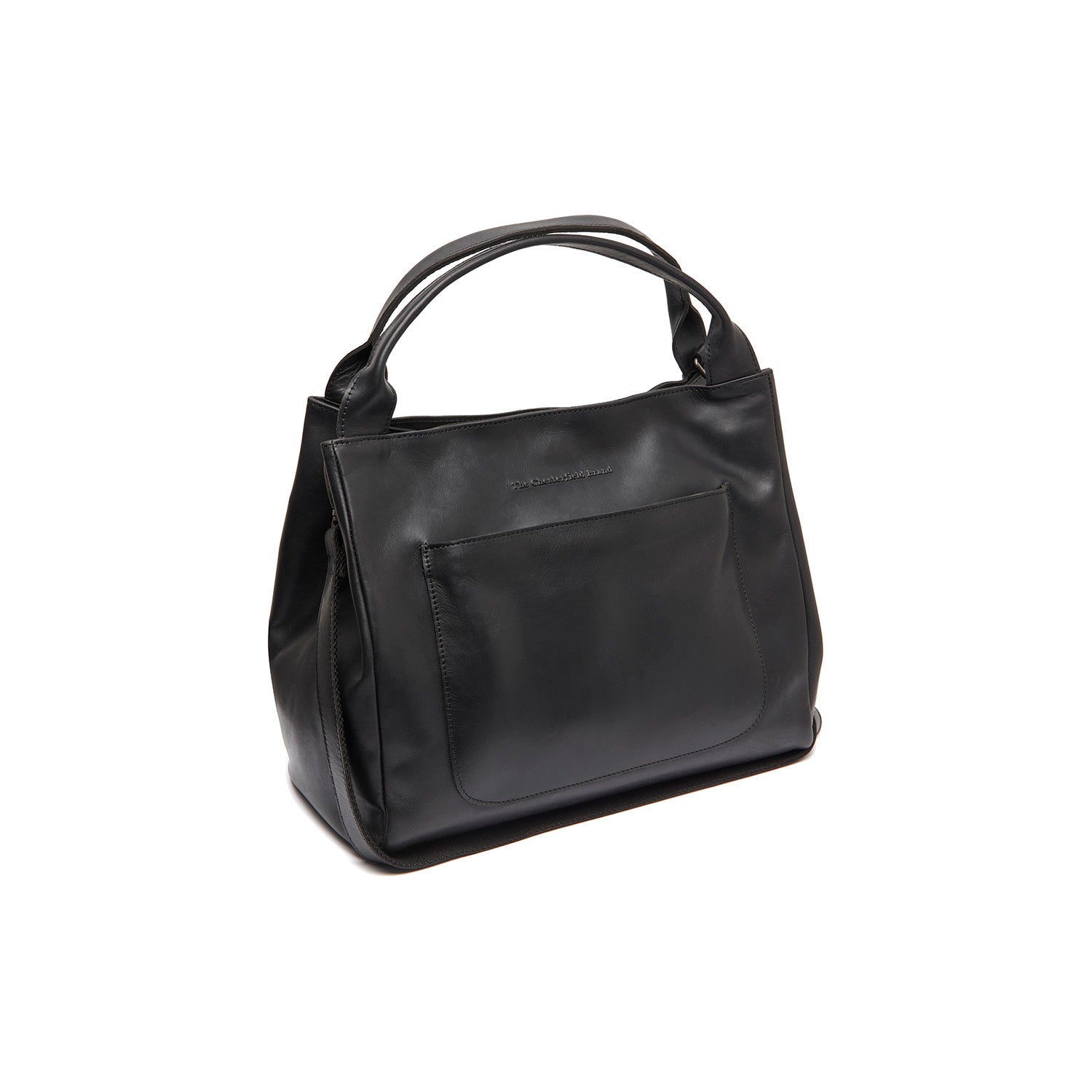 Leather Shoulder Bag Black Fioline
