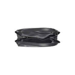Leather Shoulder Bag Black Fioline