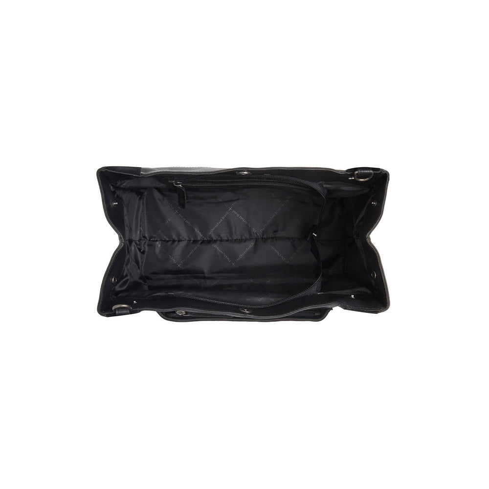 Sac à Main en Cuir Noir Fioline