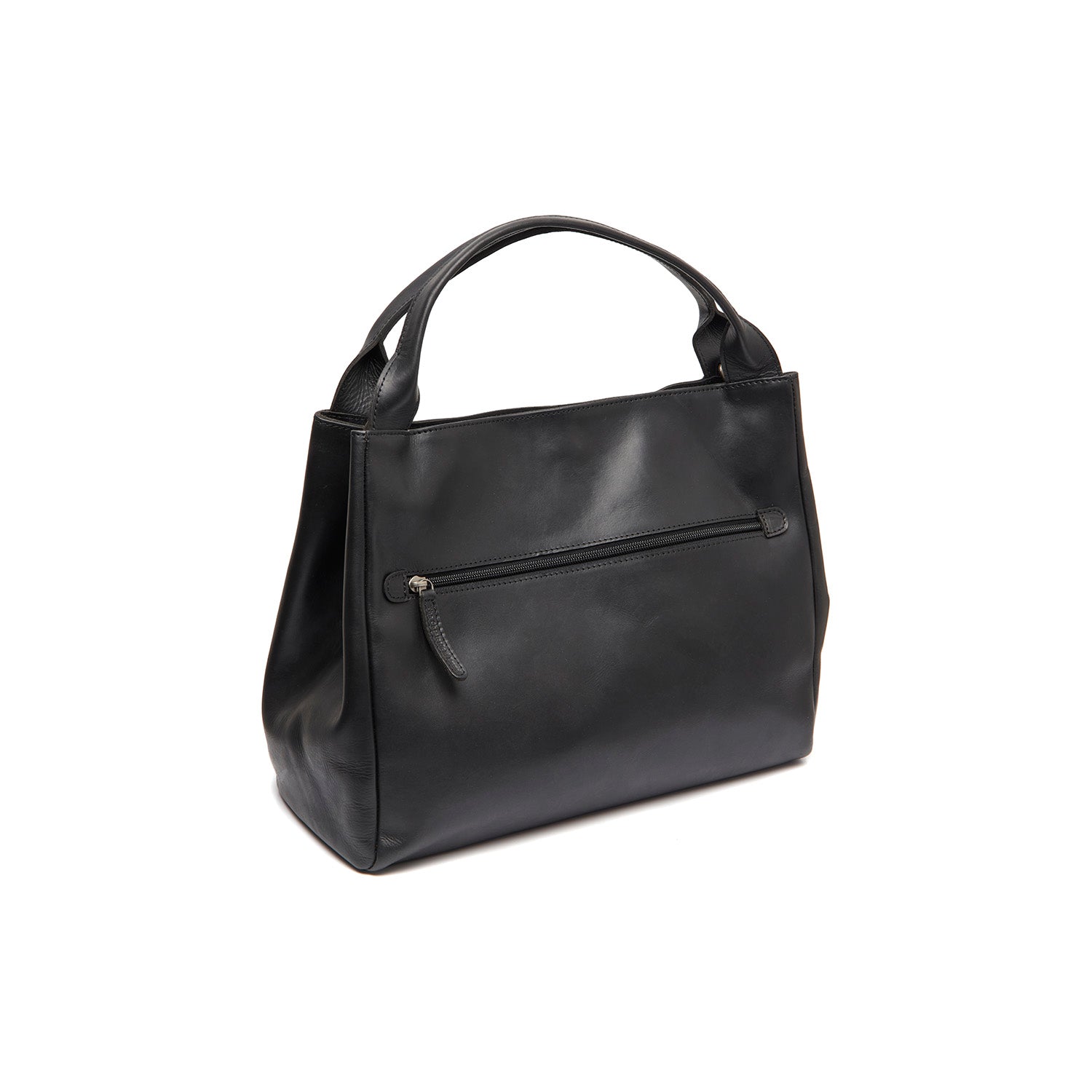 Leather Shoulder Bag Black Fioline
