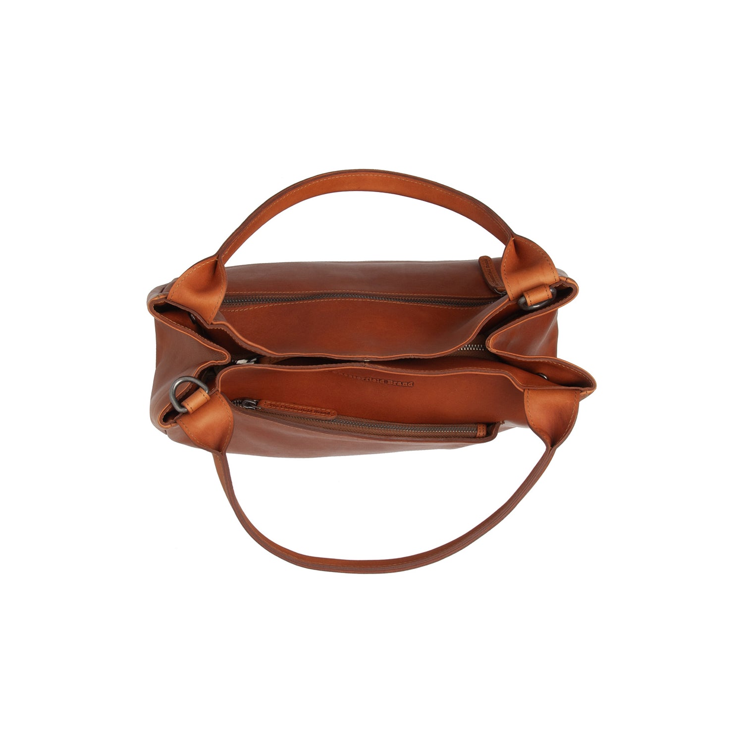 Leather Shoulder Bag Cognac Fioline