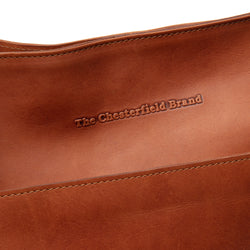 Leather Shoulder Bag Cognac Fioline