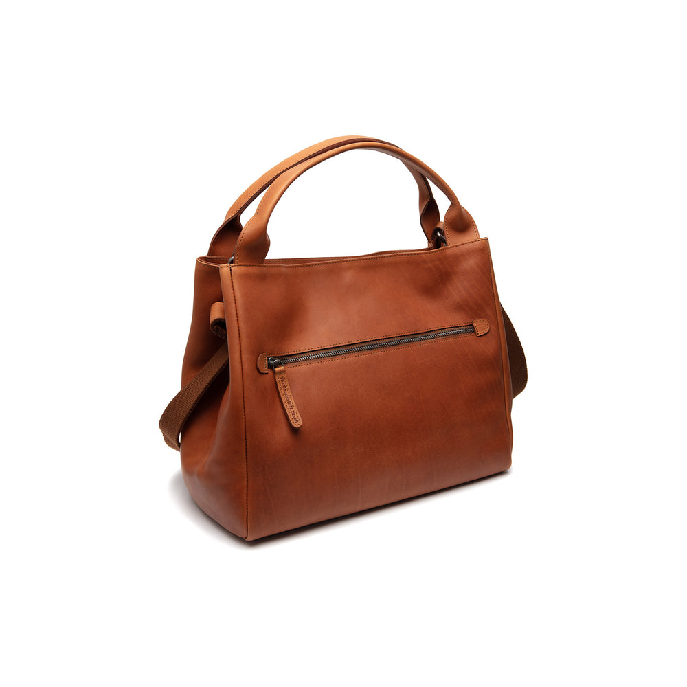 Leder Handtasche Cognac Fioline