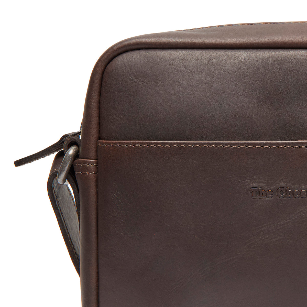 Leather Crossbody Bag Brown Westmere