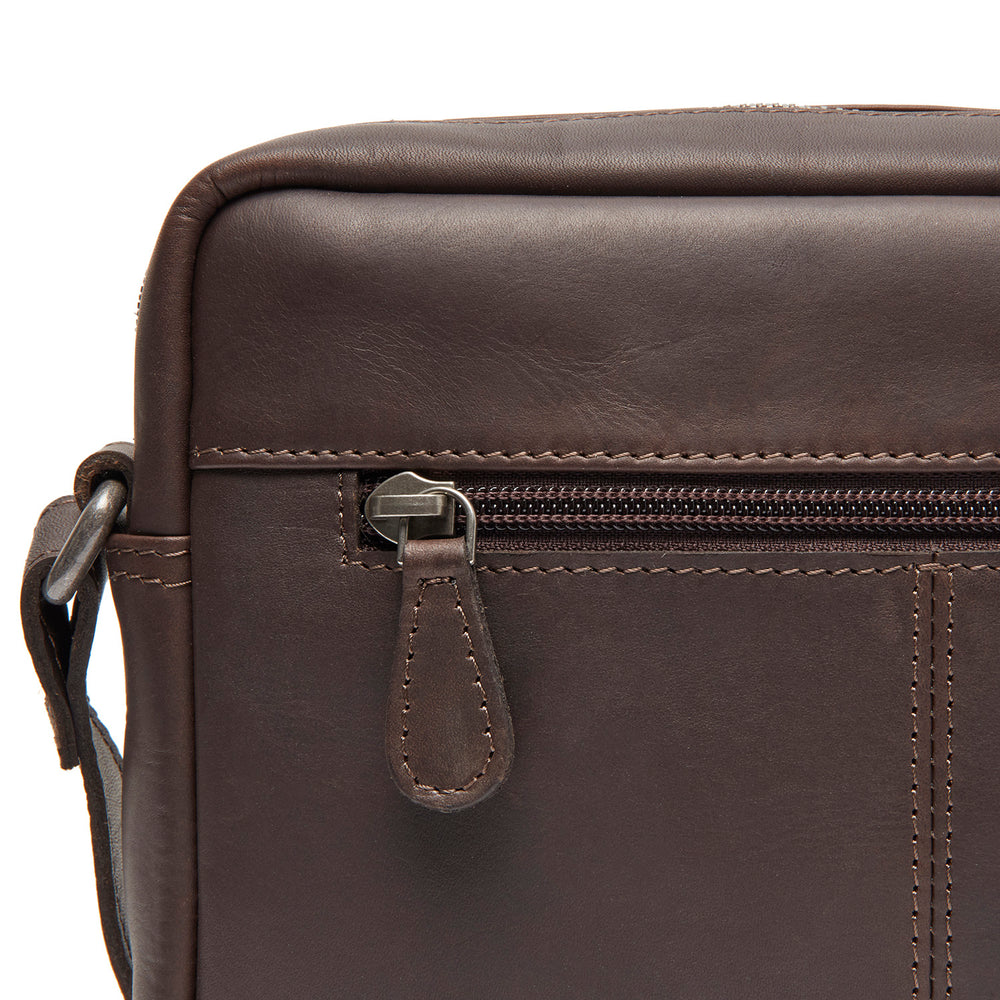 Leder Umhängetasche Braun Westmere
