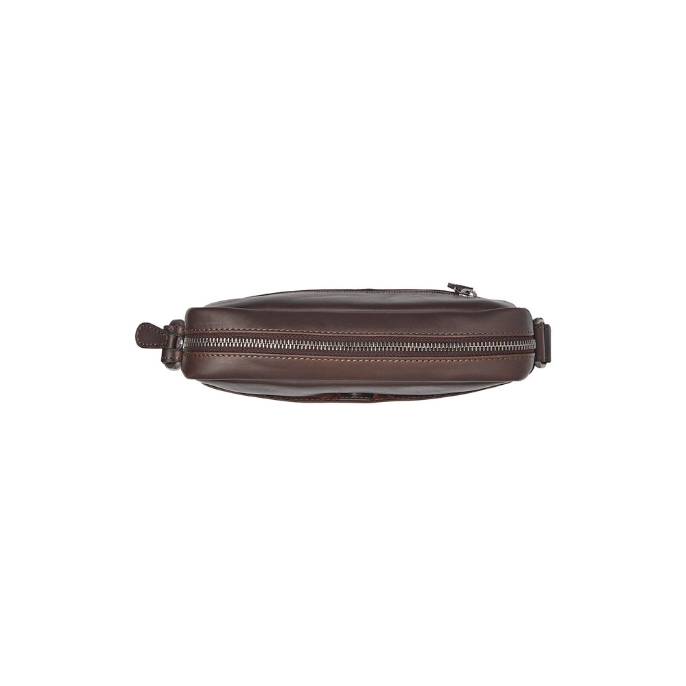 Leder Umhängetasche Braun Westmere