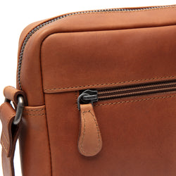 Leather Shoulder Bag Cognac Westmere