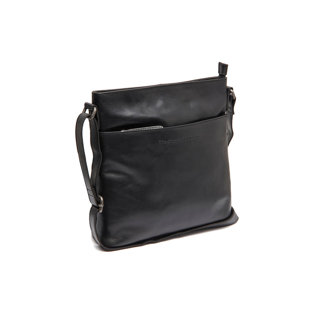 Sac Bandoulière en Cuir Noir Lunton
