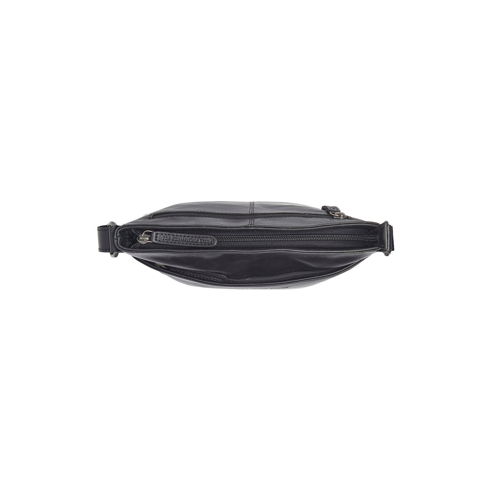 Sac Bandoulière en Cuir Noir Lunton