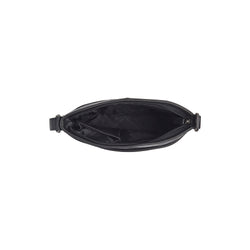 Leather Shoulder Bag Black Lunton
