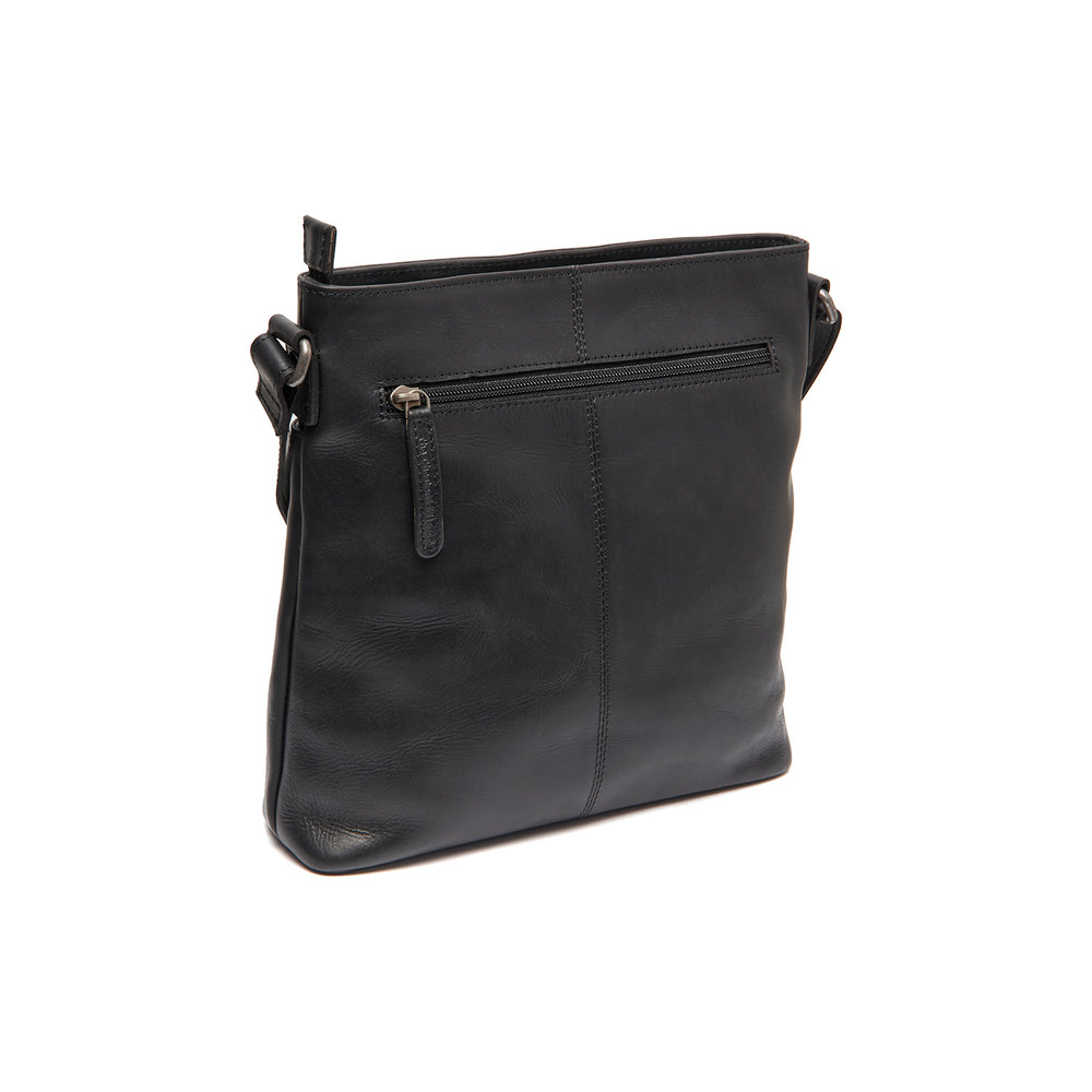 Sac Bandoulière en Cuir Noir Lunton
