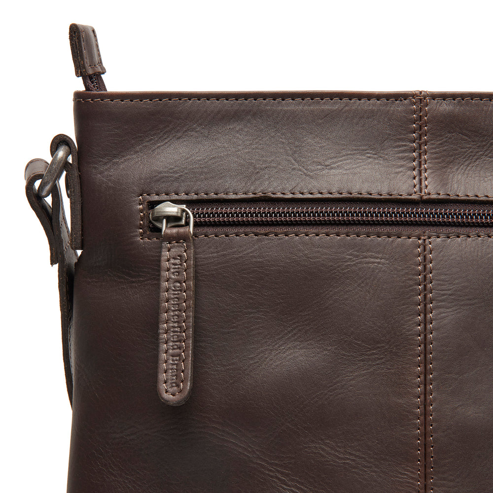 Leder Umhängetasche Braun Lunton