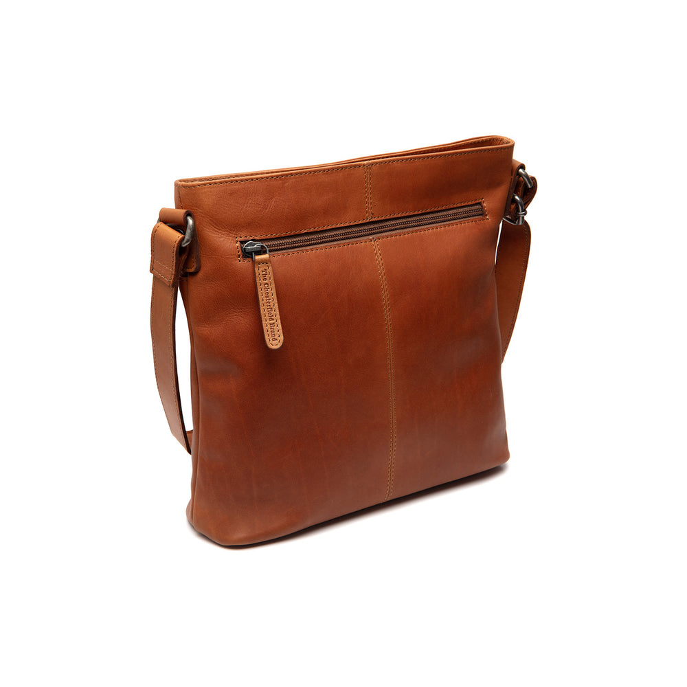 Sac Bandoulière en Cuir Cognac Lunton