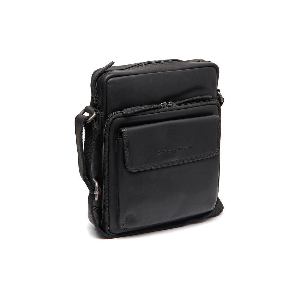Sac Bandoulière en Cuir Noir Montira