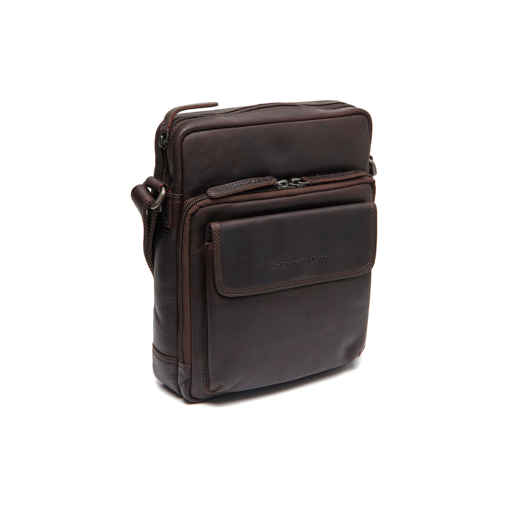 Sac Bandoulière en Cuir Marron Montira