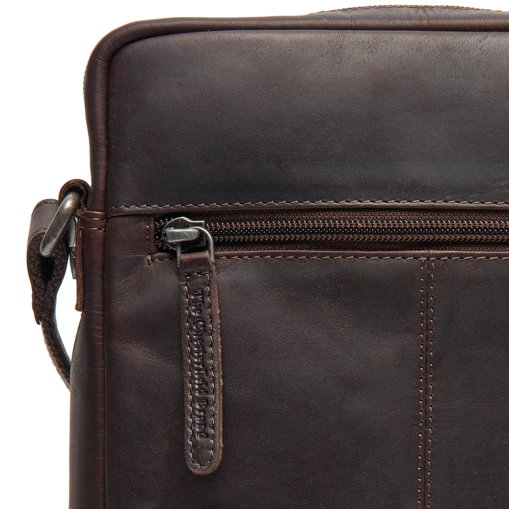 Sac Bandoulière en Cuir Marron Montira