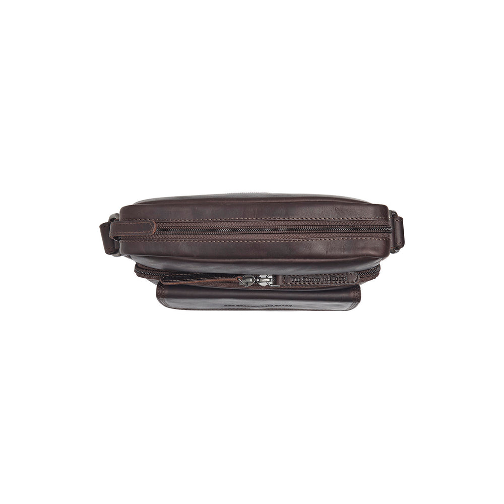 Sac Bandoulière en Cuir Marron Montira