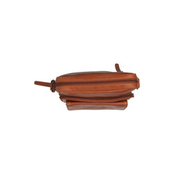 Leather Shoulder Bag Cognac Montira