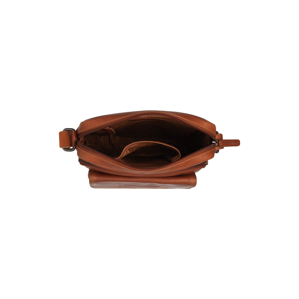 Sac Bandoulière en Cuir Cognac Montira