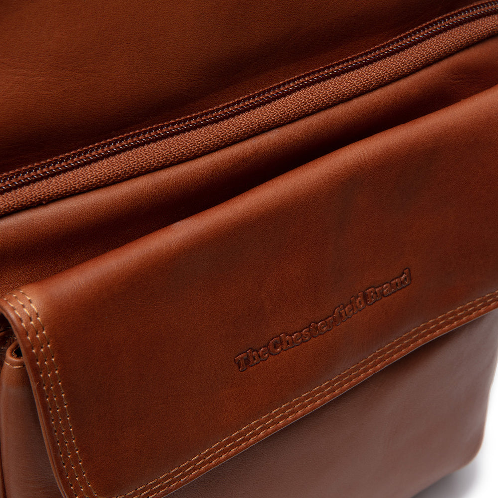 Sac Bandoulière en Cuir Cognac Montira