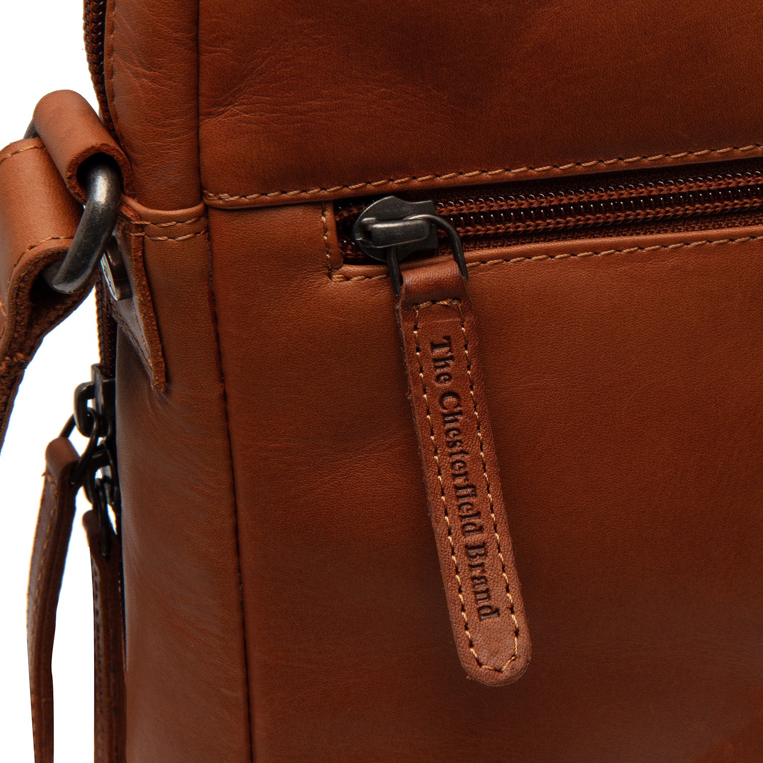 Leather Shoulder Bag Cognac Montira