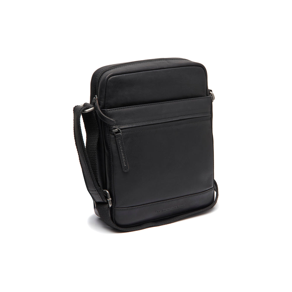 Sac Bandoulière en Cuir Noir Anzora