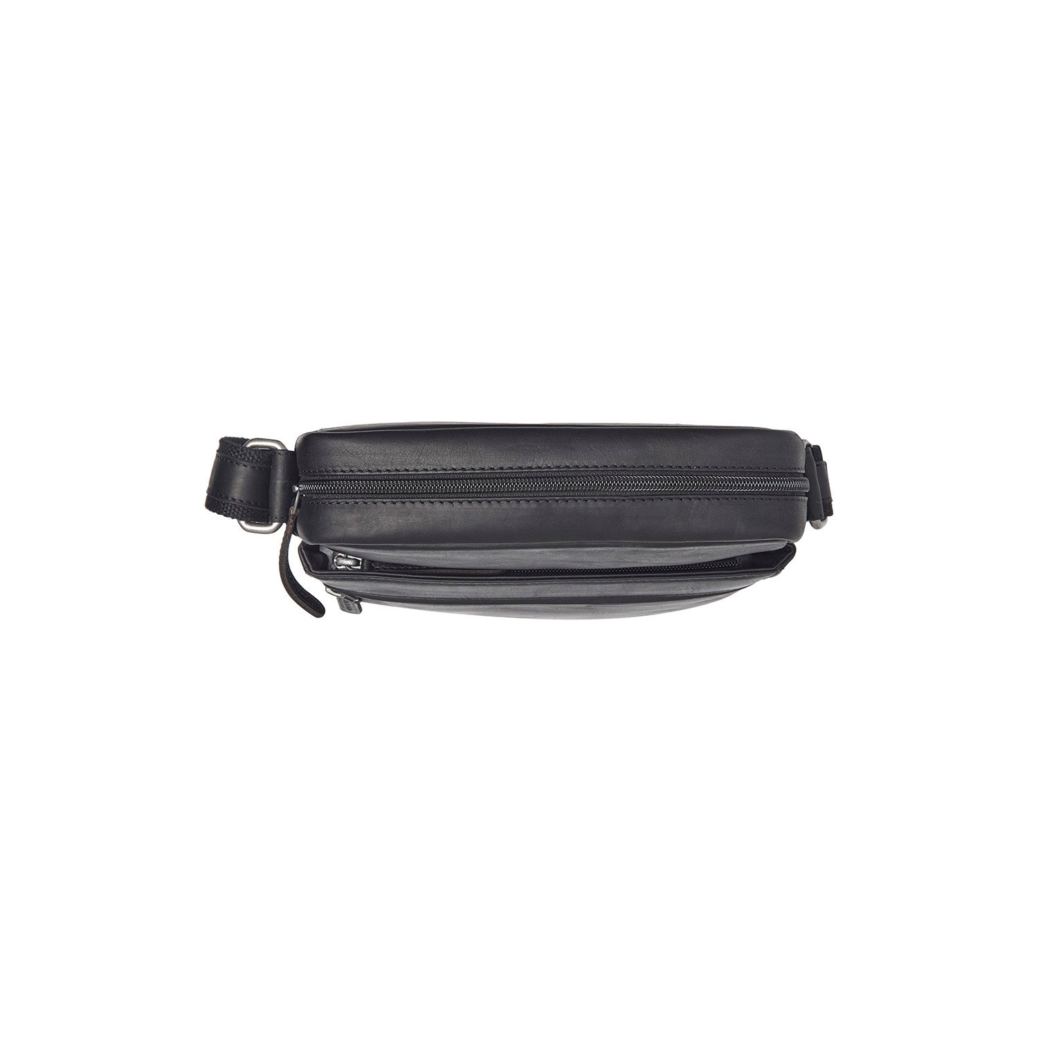 Leather Shoulder Bag Black Anzora