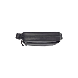 Leather Shoulder Bag Black Anzora
