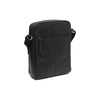 Leather Shoulder Bag Black Anzora