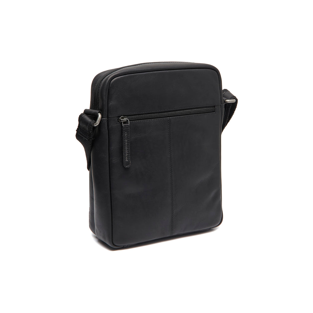 Sac Bandoulière en Cuir Noir Anzora
