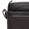 Sac Bandoulière en Cuir Marron Anzora