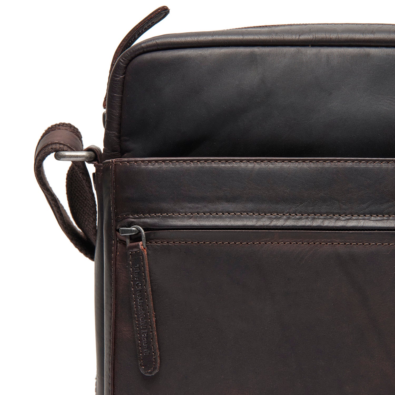 Sac Bandoulière en Cuir Marron Anzora