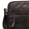 Sac Bandoulière en Cuir Marron Anzora