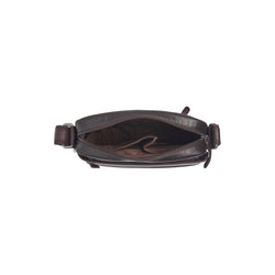 Leather Shoulder Bag Brown Anzora