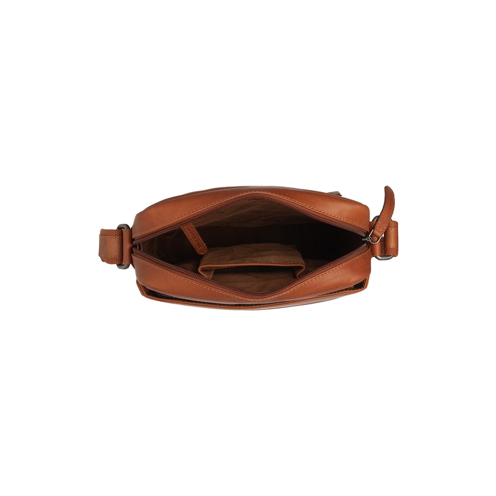 Leder Umhängetasche Cognac Anzora