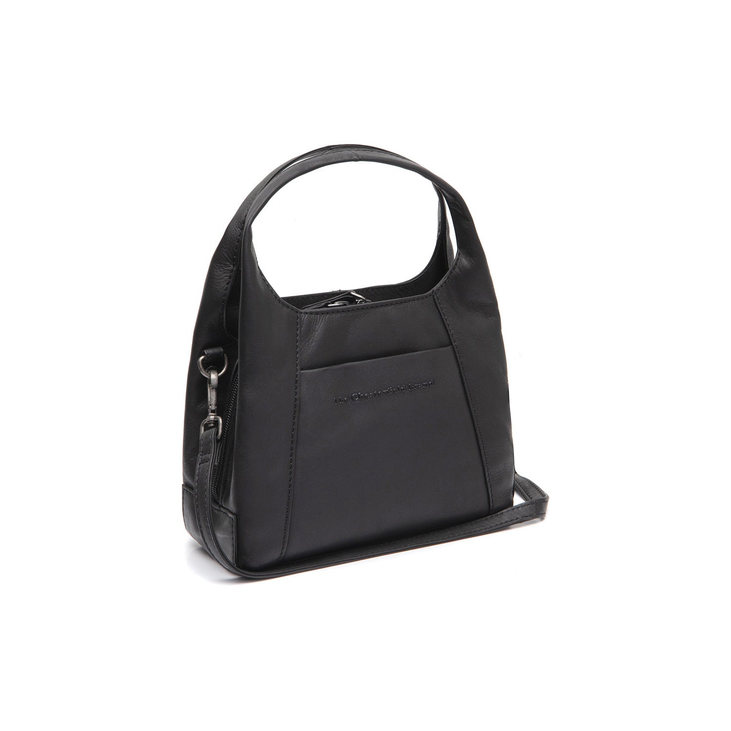 Leather Shoulder Bag Black Lunera