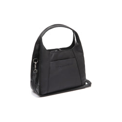 Leather Shoulder Bag Black Lunera