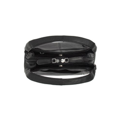 Leather Shoulder Bag Black Lunera