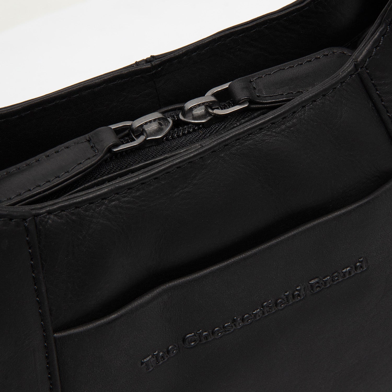 Leather Shoulder Bag Black Lunera