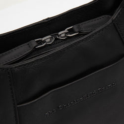 Leather Shoulder Bag Black Lunera