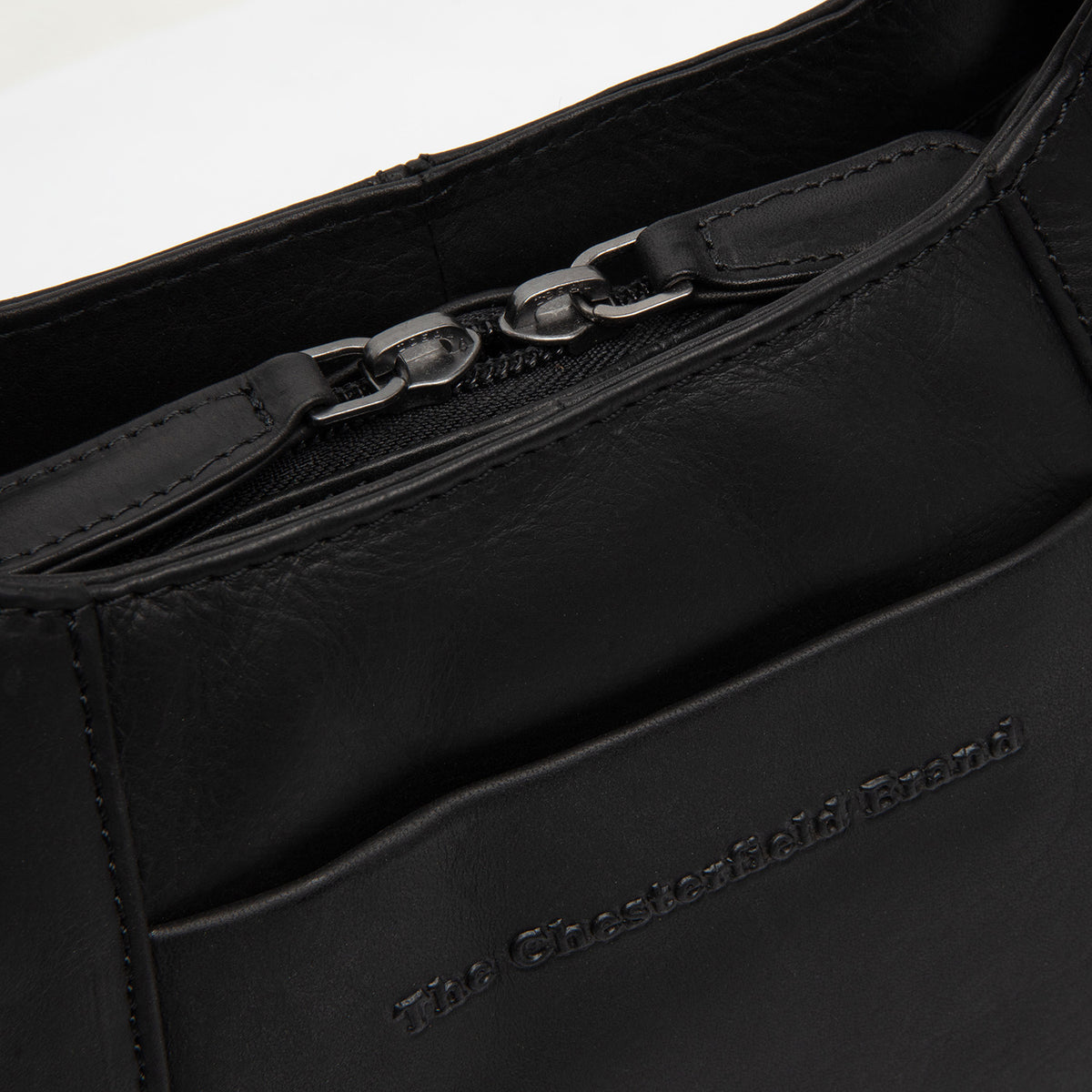 Leather Handbag Black Lunera