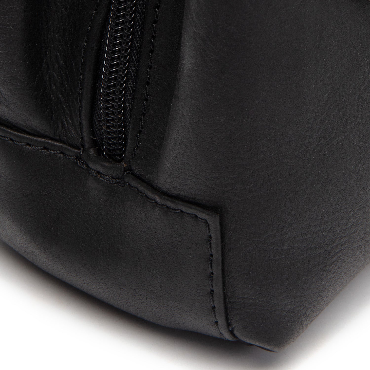 Leather Shoulder Bag Black Lunera