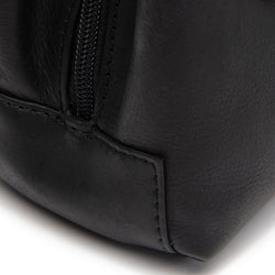 Leather Shoulder Bag Black Lunera