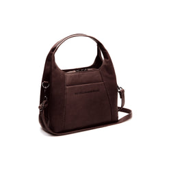 Leather Shoulder Bag Brown Lunera