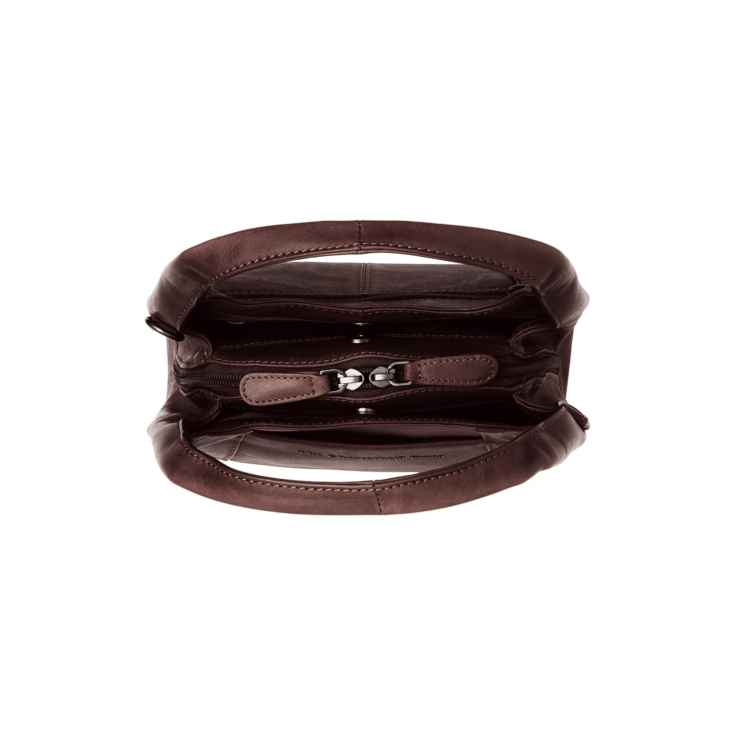 Leren Shoulder Bag Bruin Lunera