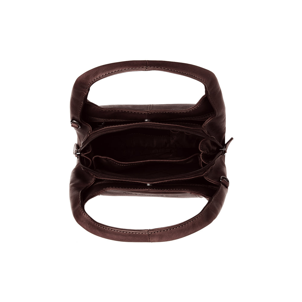 Leder Handtasche Braun Lunera